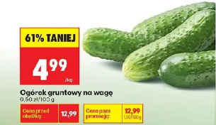 Ogórek gruntowy na wagę