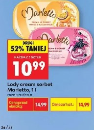 Lody cream sorbet Marletto
