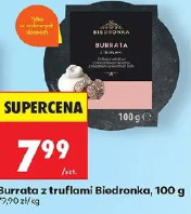 Burrata z truflami Biedronka