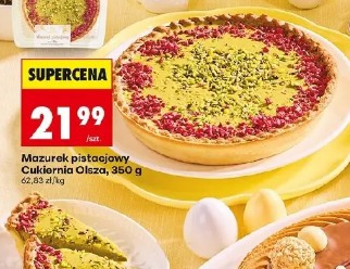 Mazurek pistacjowy Cukiernia Olsza