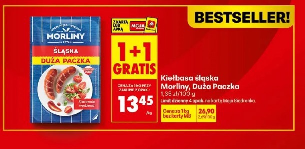 Kiałbasa śląska Morliny, Duża paczka