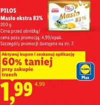 Pilos masło ekstra 83%