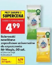 Ściereczki nawilżane zapachowe uniwersalne do czyszczenia Mr Magic