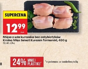 Mięso z uda kurczaka bez antybiotyków Kraina Mięs Select Kurczak farmerski