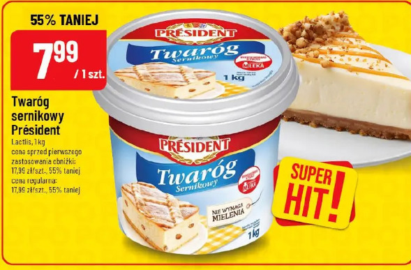 Twaróg sernikowy Président