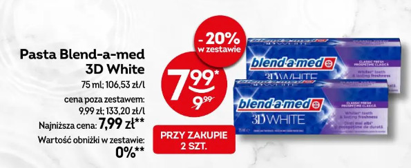 Pasta Blend-a-med 3D White