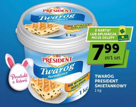 Twaróg President śmietankowy