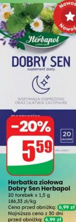 Herbatka ziołowa Dobry Sen Herbapol