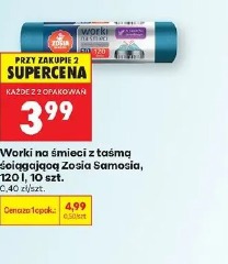 Worki na śmieci z taśmą ściągającą Zosia Samosia