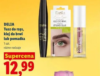Delia Tusz do rzęs, klej do brwi lub pomadka