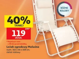 Leżak ogrodowy Malwina