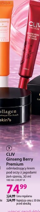 CLIV Ginseng Berry Premium odmładzający krem pod oczy z jagodami żeń-szenia