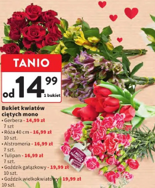 Bukiet kwiatów ciętych mono