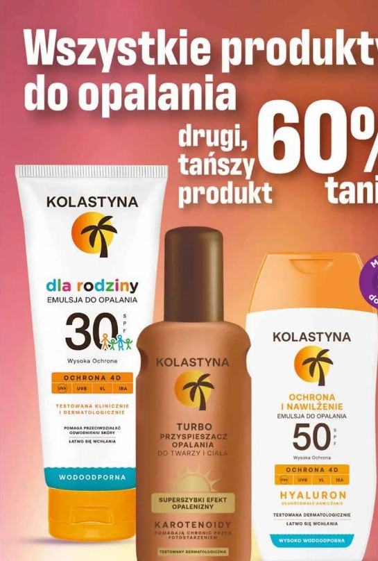 Wszystkie produkty do opalania