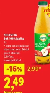 Solevita Sok 100% jabłko