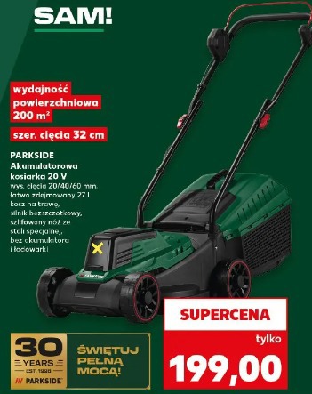 Parkside Akumulatorowa kosiarka 20 V