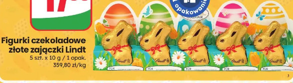 Figurki czekoladowe złote zajączki Lindt