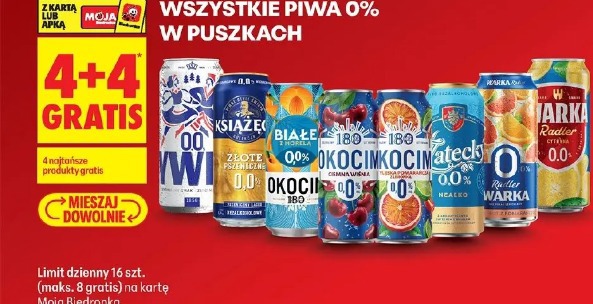 Wszystkie piwa 0% w puszkach
