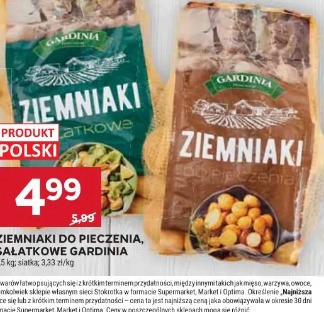 Ziemniaki do pieczenia, sałatkowe Gardinia