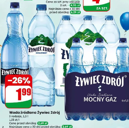 Żywiec Zdrój woda źródlana