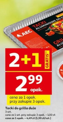 Tacki aluminiowe do grilla AEC