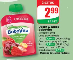 Deser w tubce BoboVita