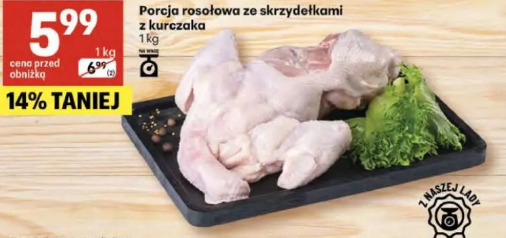 Porcja rosołowa ze skrzydełkami z kurczaka