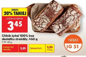 Chleb żytni 100% bez dodatku drożdży