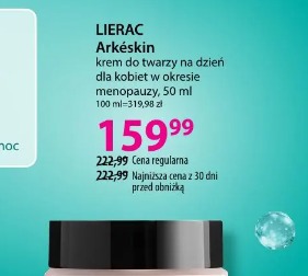 LIERAC Arkéskin krem do twarzy na dzień dla kobiet w okresie menopauzy