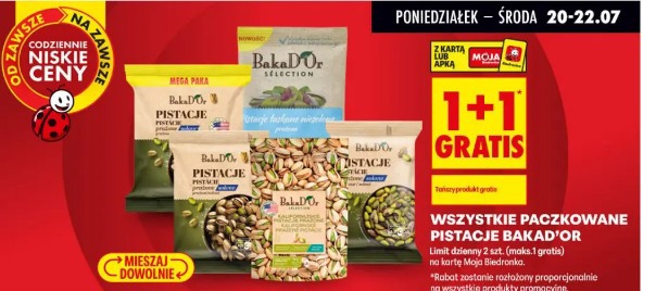 Wszystkie paczkowane pistacje BakaD'Or