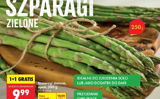 Szparagi zielone, opak. 250g