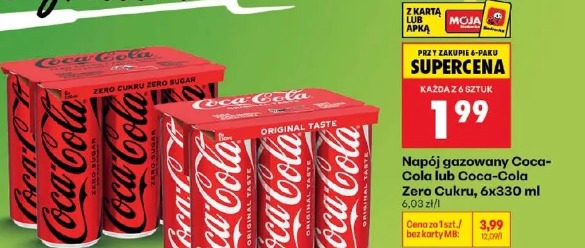 Coca-Cola Zero Cukru napój gazowany