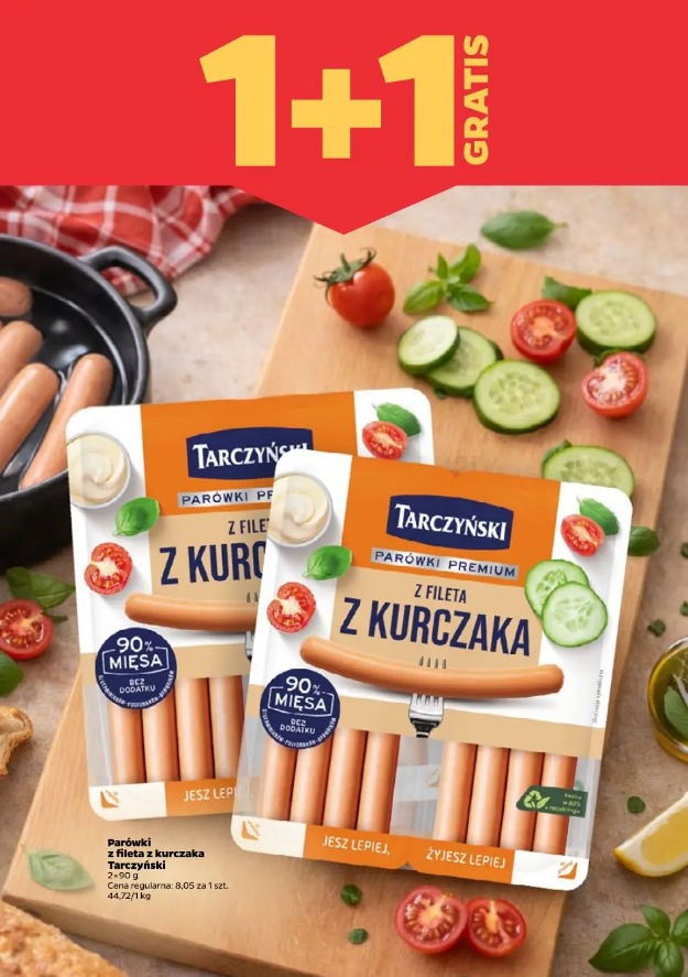 Parówki z fileta z kurczaka Tarczyński