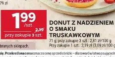 Donut z nadzieniem o smaku truskawkowym