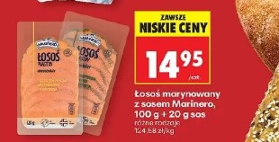 Łosoś marynowany z sosem Marinero