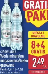 Cisowianka Woda mineralna niegazowana/lekko gazowana