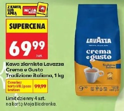 Kawa ziarnista Lavazza Crema e Gusto Tradizione italiana