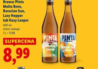 Browar Pinta Molto Bene, Bavarian Sun, Lazy Hopper lub Hazy Looper