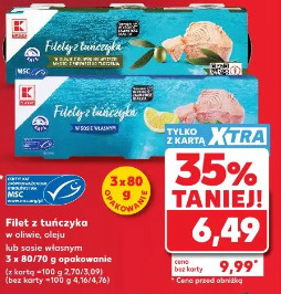 Filet z tuńczyka w oliwie, oleju lub sosie własnym