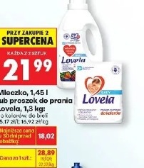Lovela mleczko, 1,45 l lub proszek do prania Lovela, 1,3 kg