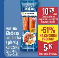 Morliny Kiełbasa morlińska z piersi kurczaka