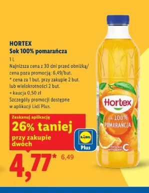Hortex Sok 100% pomarańcza