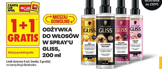 Odżywka do włosów w spray'u Gliss