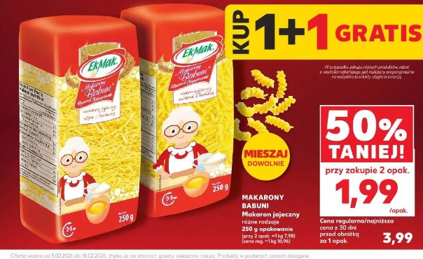 Makarony Babuni Makaron jajeczny