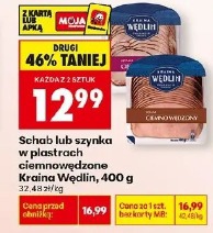 Schab lub szynka w plastrach cienkowędzone Kraina Wędlin