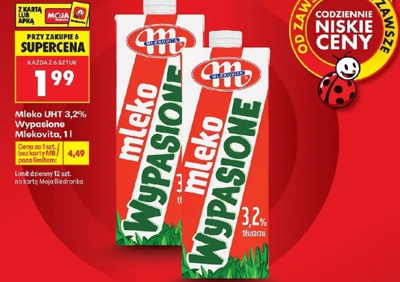 Mleko UHT 3,2% Wypasione Mlekovita