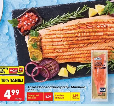 Łosoś Coho rodzinna porcja Marinero