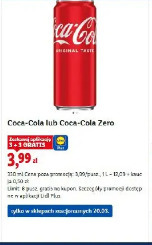 Coca-Cola lub Coca-Cola Zero