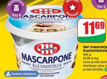 Ser mascarpone Kuchmistrza Mlekovita