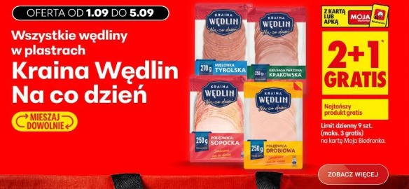 Wszystkie wędliny w plastrach Kraina Wędlin Na co dzień